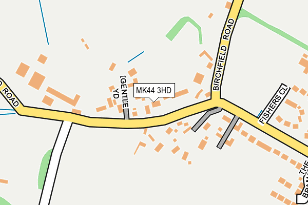 MK44 3HD map - OS OpenMap – Local (Ordnance Survey)