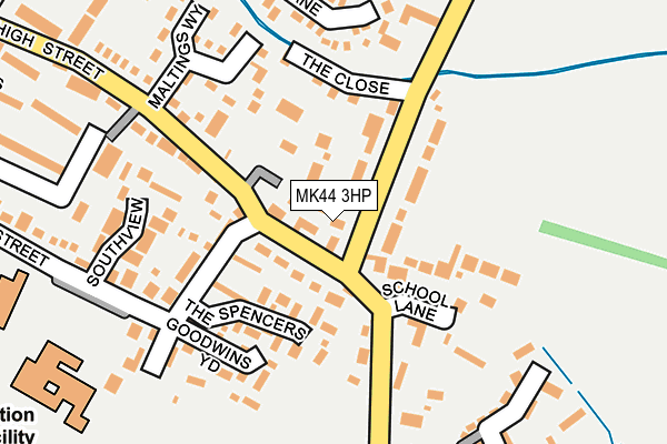 MK44 3HP map - OS OpenMap – Local (Ordnance Survey)