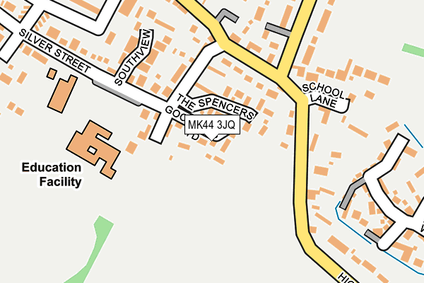 MK44 3JQ map - OS OpenMap – Local (Ordnance Survey)