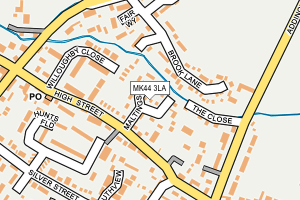 MK44 3LA map - OS OpenMap – Local (Ordnance Survey)