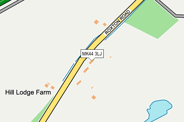 MK44 3LJ map - OS OpenMap – Local (Ordnance Survey)