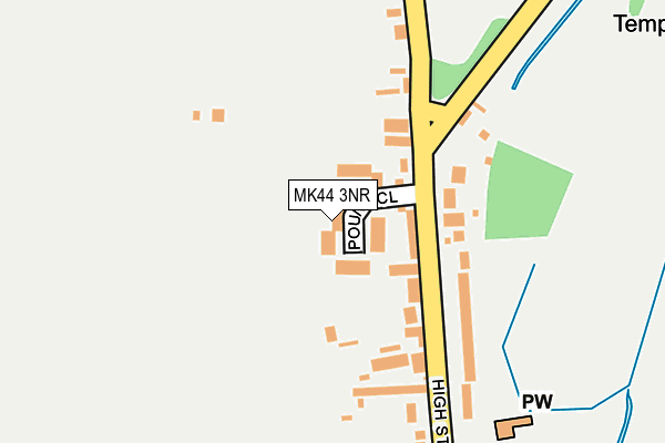 MK44 3NR map - OS OpenMap – Local (Ordnance Survey)