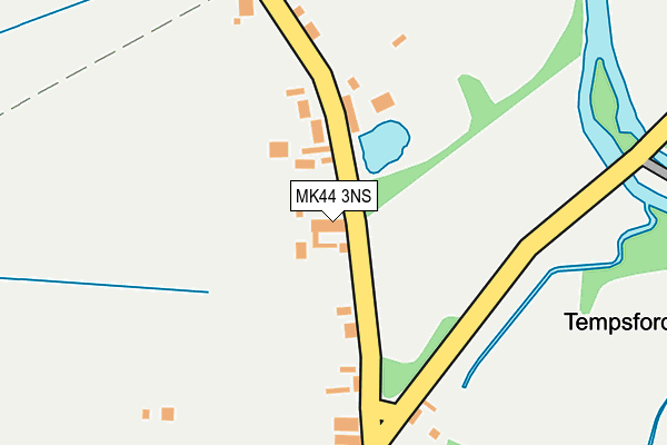 MK44 3NS map - OS OpenMap – Local (Ordnance Survey)
