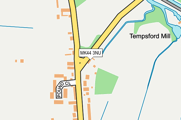 MK44 3NU map - OS OpenMap – Local (Ordnance Survey)