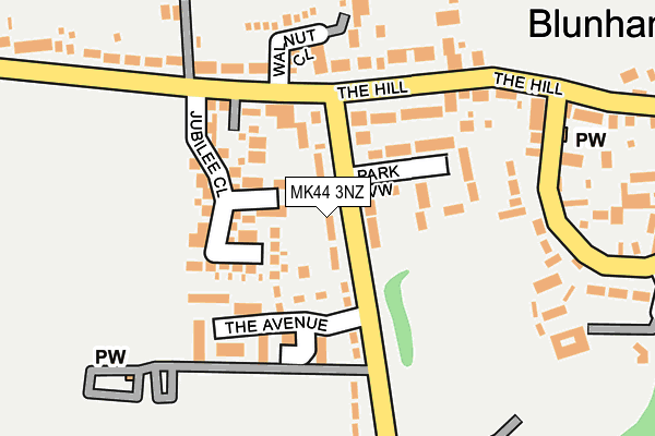 MK44 3NZ map - OS OpenMap – Local (Ordnance Survey)