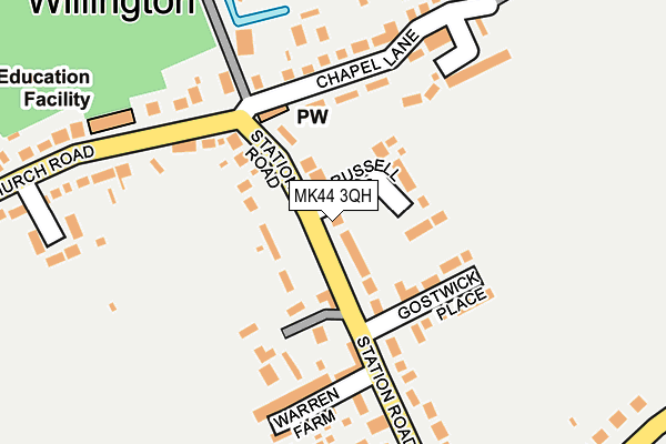 MK44 3QH map - OS OpenMap – Local (Ordnance Survey)