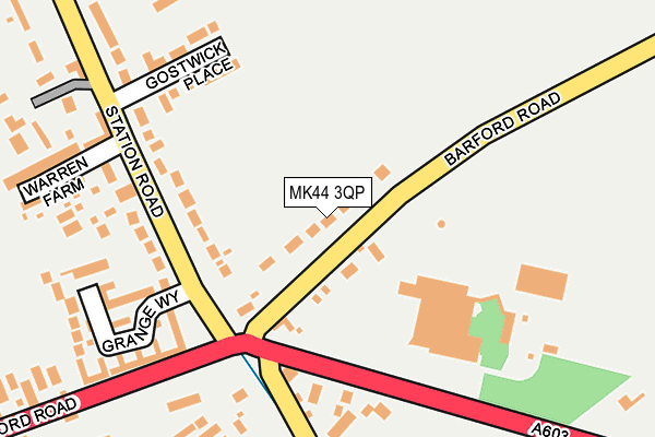MK44 3QP map - OS OpenMap – Local (Ordnance Survey)