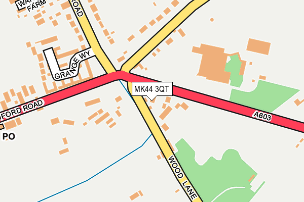 MK44 3QT map - OS OpenMap – Local (Ordnance Survey)