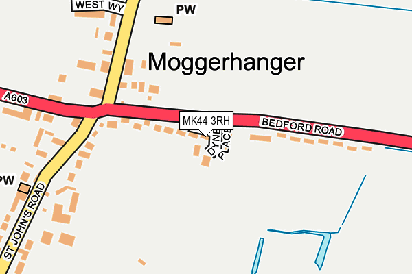 MK44 3RH map - OS OpenMap – Local (Ordnance Survey)