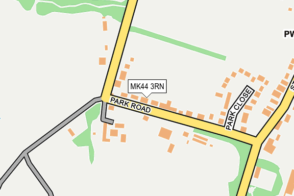 MK44 3RN map - OS OpenMap – Local (Ordnance Survey)