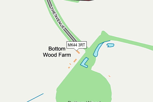 MK44 3RT map - OS OpenMap – Local (Ordnance Survey)