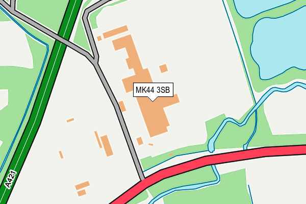 MK44 3SB map - OS OpenMap – Local (Ordnance Survey)