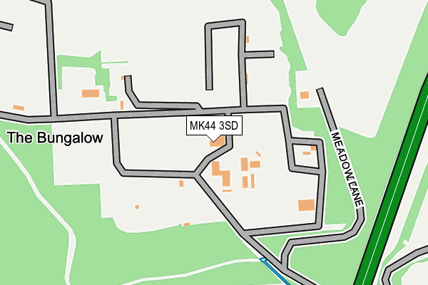 MK44 3SD map - OS OpenMap – Local (Ordnance Survey)