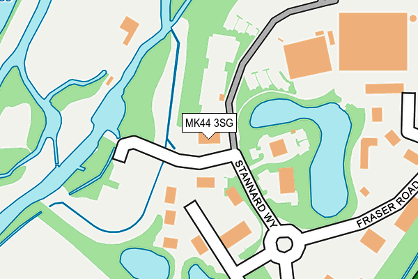 MK44 3SG map - OS OpenMap – Local (Ordnance Survey)