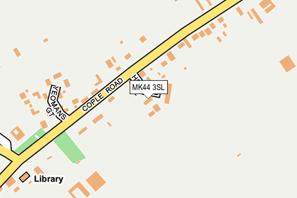 MK44 3SL map - OS OpenMap – Local (Ordnance Survey)