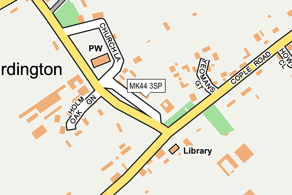 MK44 3SP map - OS OpenMap – Local (Ordnance Survey)