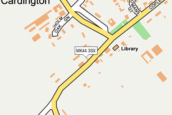 MK44 3SX map - OS OpenMap – Local (Ordnance Survey)