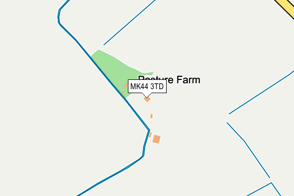 MK44 3TD map - OS OpenMap – Local (Ordnance Survey)