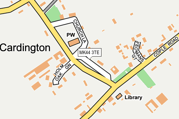 MK44 3TE map - OS OpenMap – Local (Ordnance Survey)