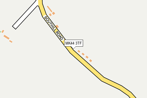 MK44 3TF map - OS OpenMap – Local (Ordnance Survey)