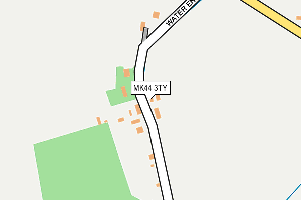 MK44 3TY map - OS OpenMap – Local (Ordnance Survey)