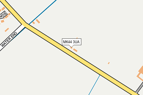 MK44 3UA map - OS OpenMap – Local (Ordnance Survey)