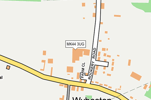 MK44 3UG map - OS OpenMap – Local (Ordnance Survey)