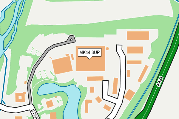 MK44 3UP map - OS OpenMap – Local (Ordnance Survey)