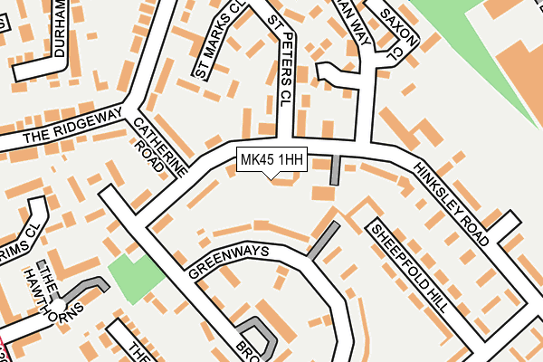 MK45 1HH map - OS OpenMap – Local (Ordnance Survey)