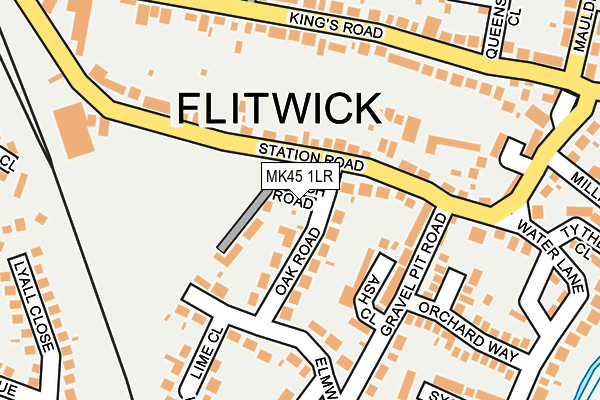 MK45 1LR map - OS OpenMap – Local (Ordnance Survey)