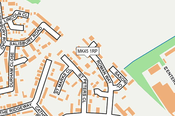 MK45 1RP map - OS OpenMap – Local (Ordnance Survey)