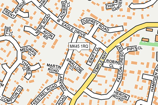 MK45 1RQ map - OS OpenMap – Local (Ordnance Survey)