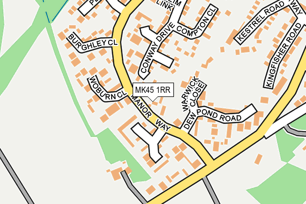 MK45 1RR map - OS OpenMap – Local (Ordnance Survey)