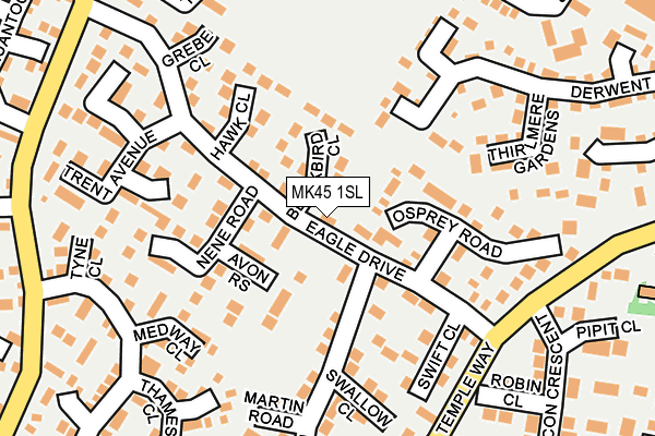 MK45 1SL map - OS OpenMap – Local (Ordnance Survey)