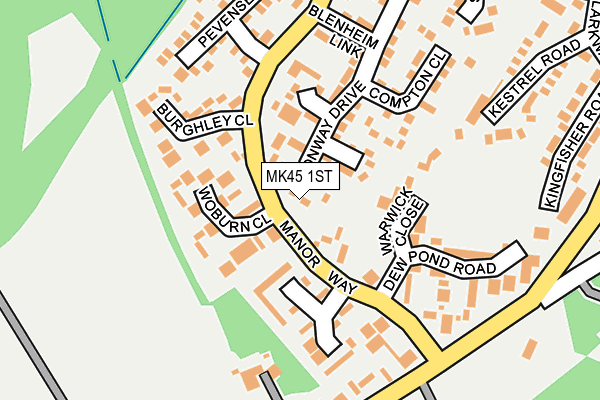 MK45 1ST map - OS OpenMap – Local (Ordnance Survey)