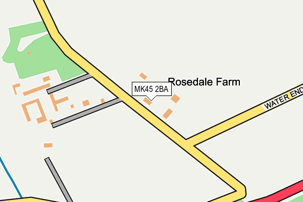 MK45 2BA map - OS OpenMap – Local (Ordnance Survey)