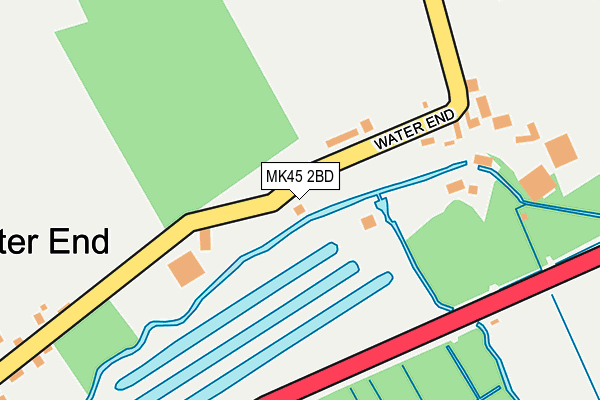 MK45 2BD map - OS OpenMap – Local (Ordnance Survey)