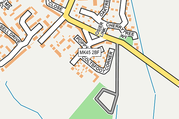 MK45 2BF map - OS OpenMap – Local (Ordnance Survey)