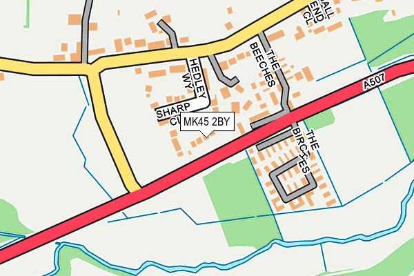 MK45 2BY map - OS OpenMap – Local (Ordnance Survey)