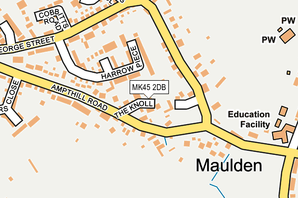 MK45 2DB map - OS OpenMap – Local (Ordnance Survey)