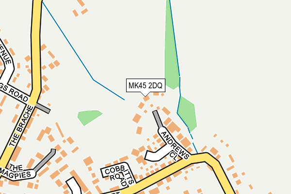 MK45 2DQ map - OS OpenMap – Local (Ordnance Survey)