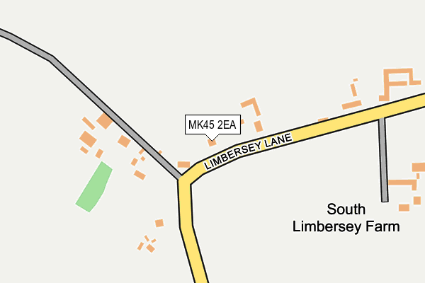 MK45 2EA map - OS OpenMap – Local (Ordnance Survey)