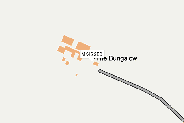 MK45 2EB map - OS OpenMap – Local (Ordnance Survey)