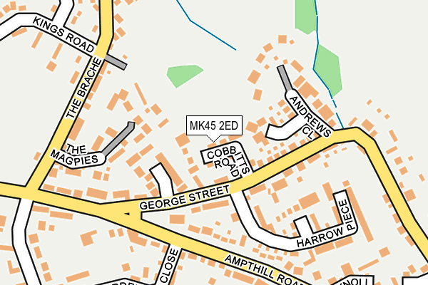 MK45 2ED map - OS OpenMap – Local (Ordnance Survey)