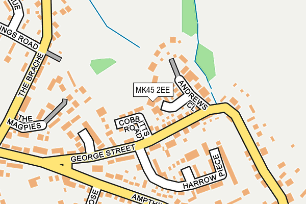 MK45 2EE map - OS OpenMap – Local (Ordnance Survey)