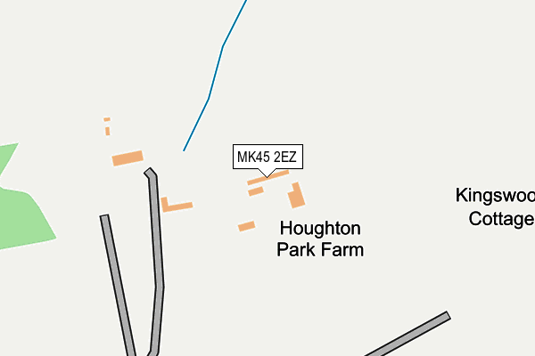 MK45 2EZ map - OS OpenMap – Local (Ordnance Survey)