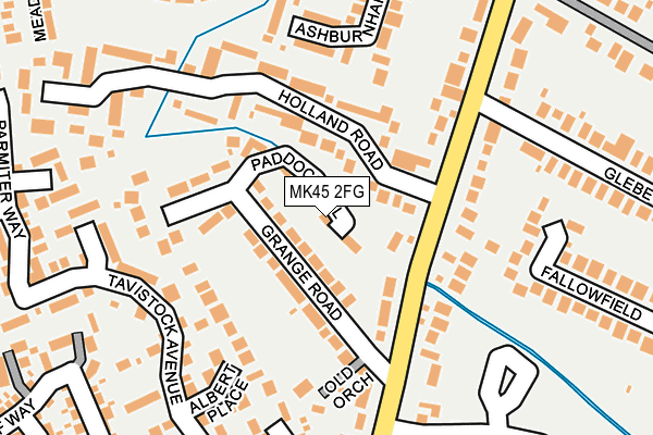 MK45 2FG map - OS OpenMap – Local (Ordnance Survey)