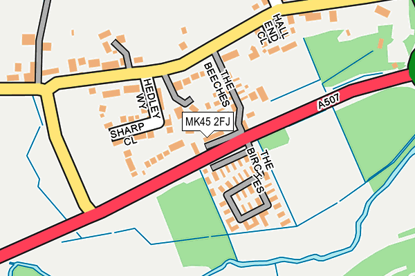 MK45 2FJ map - OS OpenMap – Local (Ordnance Survey)