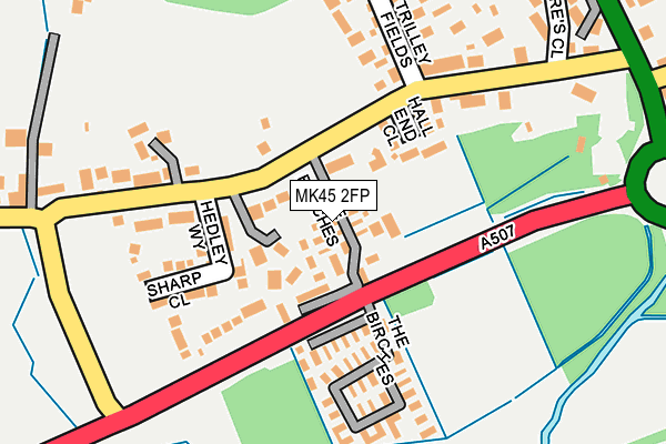 MK45 2FP map - OS OpenMap – Local (Ordnance Survey)