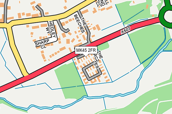 MK45 2FR map - OS OpenMap – Local (Ordnance Survey)